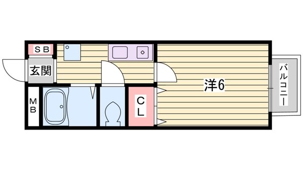 長田駅 徒歩7分 2階の物件間取画像